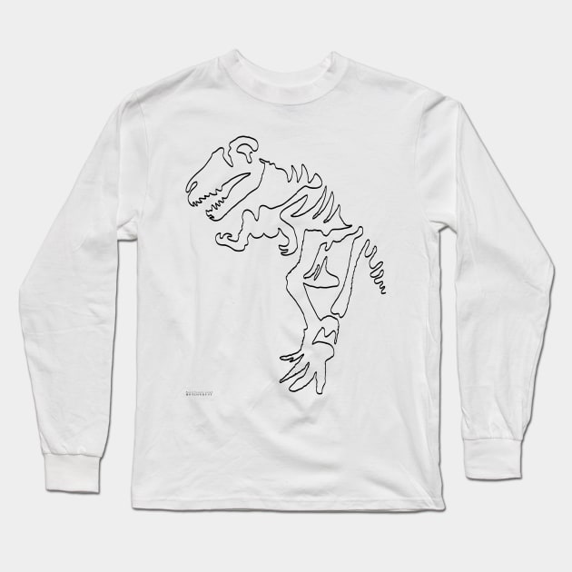 Tyrannosaurus Rex  - Oneliner Long Sleeve T-Shirt by Motiondust